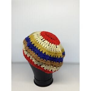 Claire’s Crochet Beret Multicolor Vintage